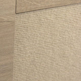 Vista del material de la superficie de madera de roble y la cubierta de fieltro de la casa para gatos KITTY PAWBOX 1 de hjh LIVING