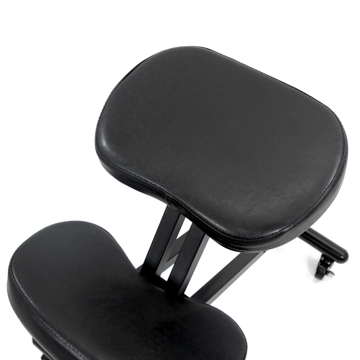 Asiento y almohadilla para rodillas negros de la silla ergonómica de rodillas ORTHONI de hjh OFFICE