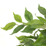 Hojas verdes de la Planta artificial FICUS I de hjh OFFICE