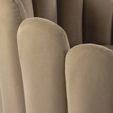 Tapizado de tela beige con detalle de costura de la silla de comedor SCALLORE de hjh LIVING
