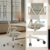 Silla alta gama VERVIO beige con reposacabezas y reposabrazos ajustables de hjh OFFICE