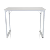 Escritorio blanco WORKSPACE I con tablero rectangular y patas en forma de U de hjh OFFICE – vista de 360° (vista frontal 0°)
