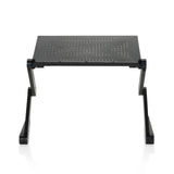 Ensayo de escritorio VM-SA II negro con placa perforada y dos patas de hjh OFFICE – vista de 360° (vista frontal 0°)