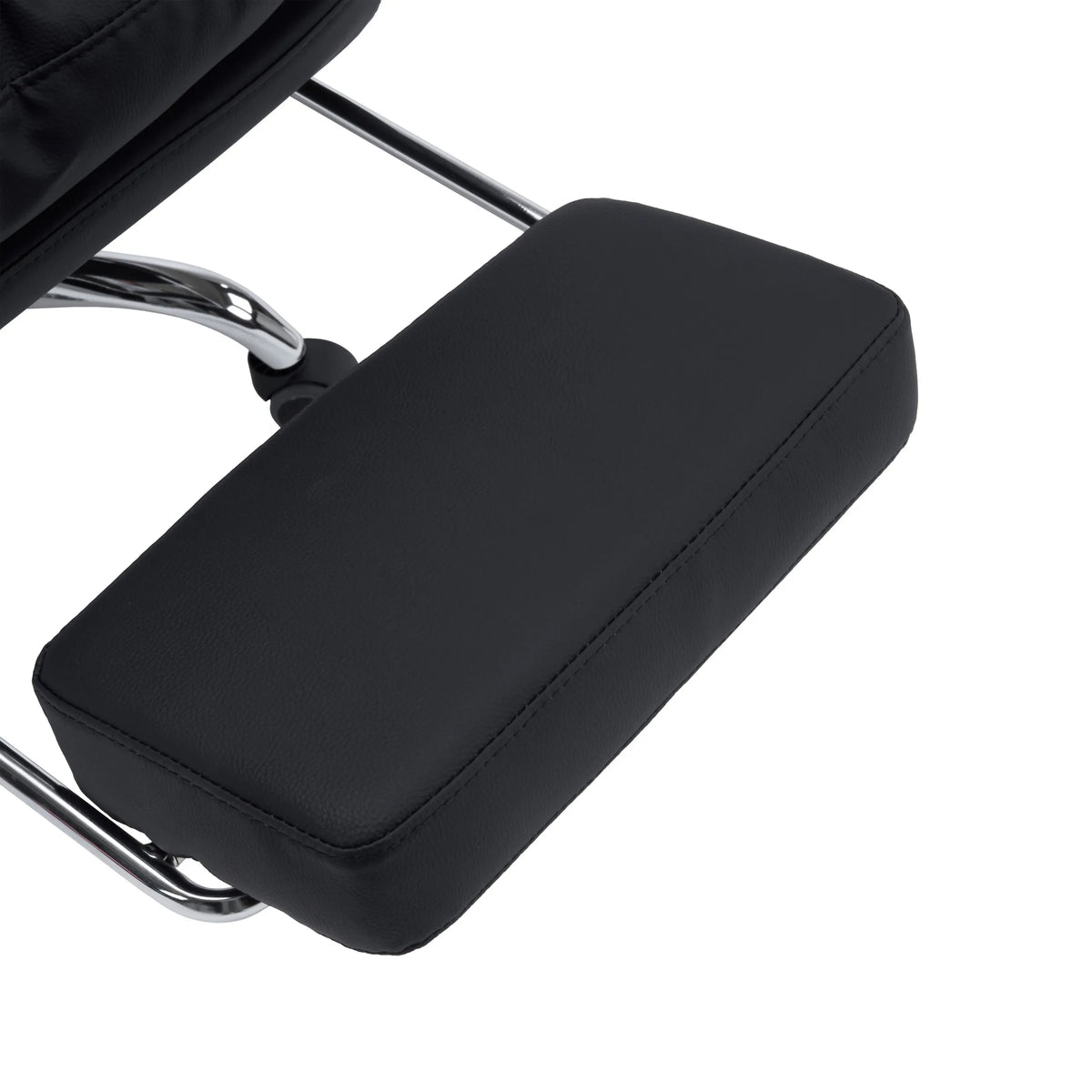 Reposacabezas negro del sillón de oficina Home Office Relax Legoro con soporte cromado de MyBuero
