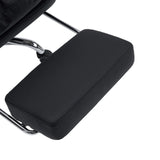 Reposacabezas negro del sillón de oficina Home Office Relax Legoro con soporte cromado de MyBuero