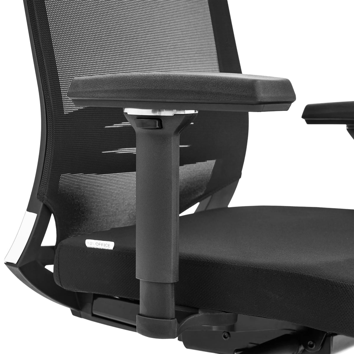 Reposabrazos ajustable de la Silla de oficina profesional PORTO BASE en negro de hjh OFFICE