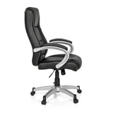 Silla gaming RELAX CL180 negra con acolchado y base de cinco ruedas de MyBuero – vista de 360° (vista lateral 80°)