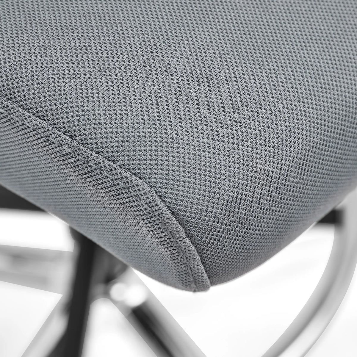 Tapizado de tela gris del asiento de la silla de mostrador Top Work 44 W de hjh OFFICE