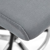 Tapizado de tela gris del asiento de la silla de mostrador Top Work 44 W de hjh OFFICE