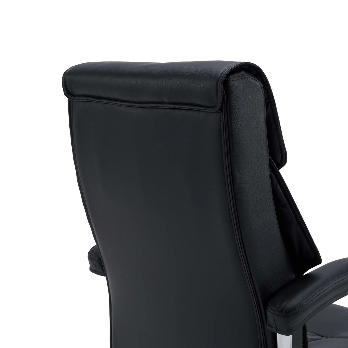 Parte posterior del respaldo de la silla home office Relax Prestio en negro de MyBuero