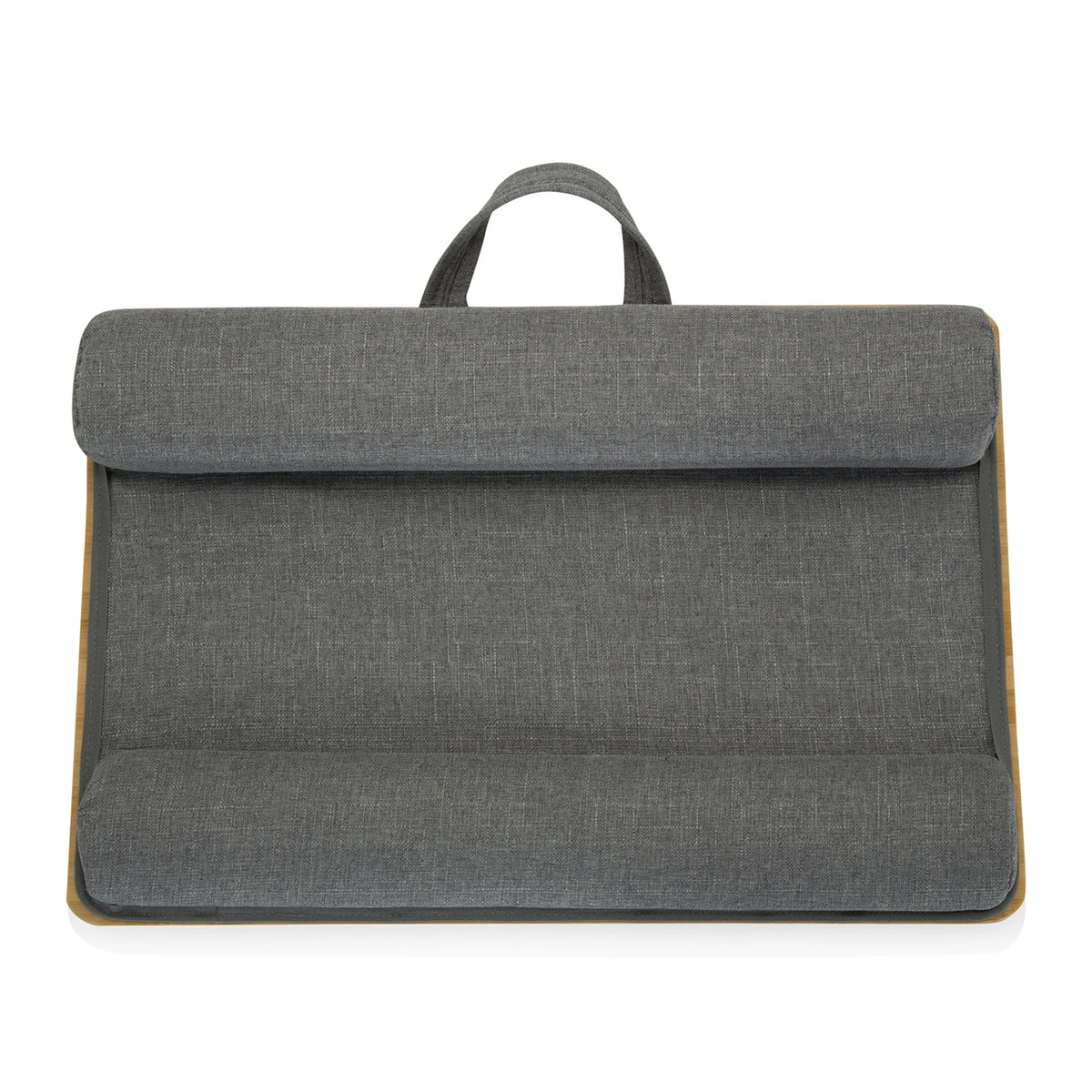 Soporte para portátil COMFILAP gris con asa de transporte integrada y acolchado de hjh OFFICE