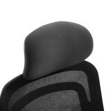 Reposacabezas de la Silla de oficina profesional Vivadapt en negro con malla de hjh OFFICE
