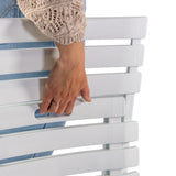 Asidero integrado en el respaldo blanco de la Silla de exterior TRAVANO de hjh LIVING