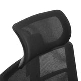 Reposacabezas de malla negra de la Silla de oficina profesional SPINIO PRO de hjh OFFICE