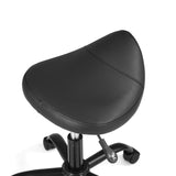 Asiento acolchado negro del modelo de taburete Sattix con muelle de gas y palanca de hjh OFFICE
