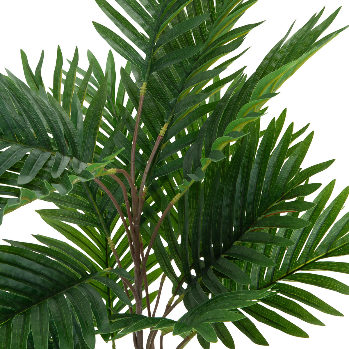 Frondas verdes de la planta artificial ARECA de hjh OFFICE