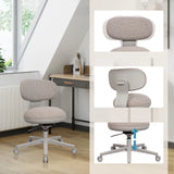 Silla Home Office SITMOTION W en gris con ajuste de altura continuo y base con ruedas de hjh OFFICE