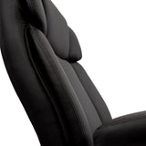 Tapizado de cuero sintético negro del respaldo de la silla giratoria BUILDER XXL I de hjh OFFICE