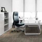 Sillón de alta gama ROVO XL en negro con reposabrazos y base de estrella con ruedas de Rovo Chair