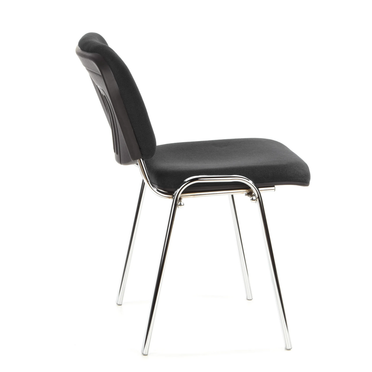 Silla de cuatro patas XT 600 C negra con asiento y respaldo acolchados de hjh OFFICE – vista de 360° (vista lateral 100°)