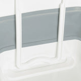 Elementos plegables blancos y pared lateral gris del contenedor plegable CLEAN SILW de hjh OFFICE