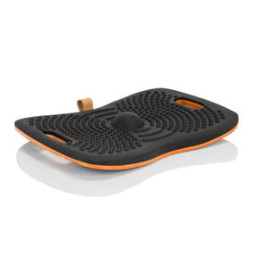 Tabla de equilibrio ACTIV negra con estructura de nodos y borde naranja de hjh OFFICE