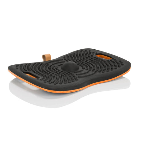 Tabla de equilibrio ACTIV negra con estructura de nodos y borde naranja de hjh OFFICE