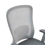 Respaldo de malla gris de la silla de mostrador Top Work 44 W de hjh OFFICE