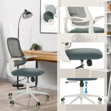 Silla Home Office MIKO W ECO en gris con respaldo de malla, altura del asiento ajustable y ruedas de hjh OFFICE