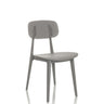 Silla de exterior gris ARTIFO HOL con respaldo y asiento perforados de hjh OFFICE