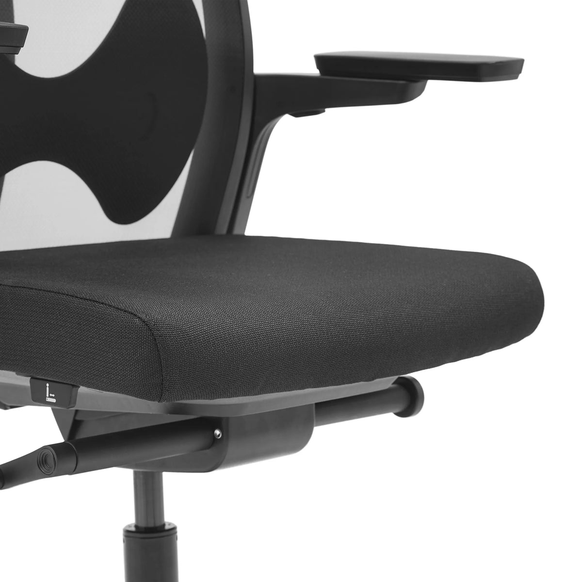 Asiento y reposabrazos negros de la silla de oficina profesional ARCEO B de hjh OFFICE