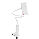 Soporte para teléfono móvil y tableta FLEXMOBI I blanco con brazo de cuello de cisne flexible de hjh OFFICE