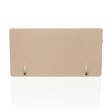 Separador de mesa beige FLEXMIUT D1 con dos soportes plateados de hjh OFFICE