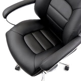 Asiento y respaldo de la Silla giratoria BRENTON XXL en negro de hjh OFFICE