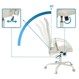 Mecanismos de ajuste y rango de inclinación de hasta 90 grados de la Silla Home Office STRYKA W de hjh OFFICE