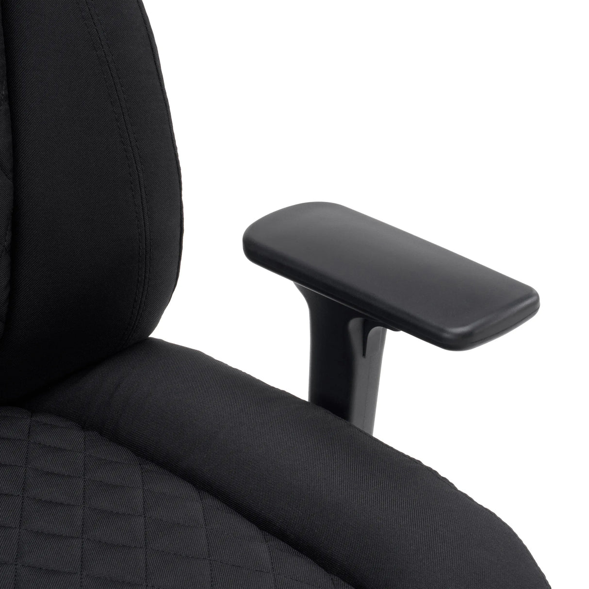 Reposabrazos negro de la silla giratoria XXL Pullmann Gen2 con funda de tela de hjh OFFICE