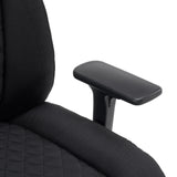Reposabrazos negro de la silla giratoria XXL Pullmann Gen2 con funda de tela de hjh OFFICE