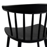 Respaldo con barrotes verticales de la Silla de comedor ARTIFO RIB en negro de hjh LIVING