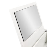 Unidad de exhibición blanca del Glamdesk con una superficie lisa y reflectante de hjh LIVING