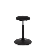 Asiento de pie BALANCE SIT negro con cojín de asiento redondo y una base estable de hjh OFFICE