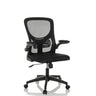 Silla Home Office BELIO con malla negra y reposabrazos de hjh OFFICE