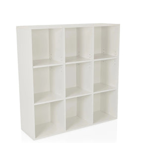 Estante blanco BJORKE con nueve compartimentos cuadrados abiertos de hjh LIVING