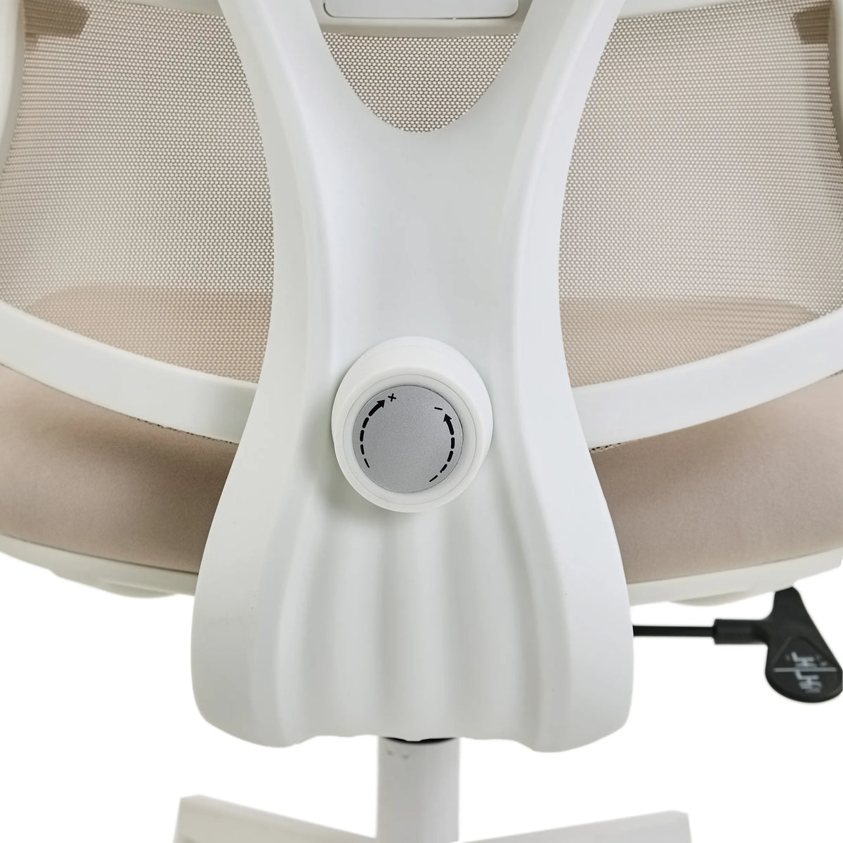 Mando giratorio para ajustar el respaldo de la Silla de oficina profesional ERGOMY W en beige de MyBuero