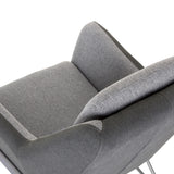 Tapizado de tela gris y relleno del sillón tapizada LAGUN de hjh OFFICE