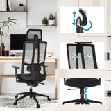 Reposacabezas ajustable, respaldo transpirable y ajuste de altura de la silla de oficina profesional TRAMORE de hjh OFFICE
