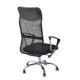 Sillón de oficina Home Office Stryka Net con respaldo de malla en negro sobre base de estrella de hjh OFFICE