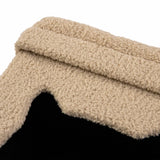 Funda de tela beige y esponjosa de la Casa para gatos PAWY ES de hjh LIVING