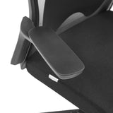 Reposabrazos negro de la silla de oficina profesional ARCEO B con superficie estructurada de hjh OFFICE