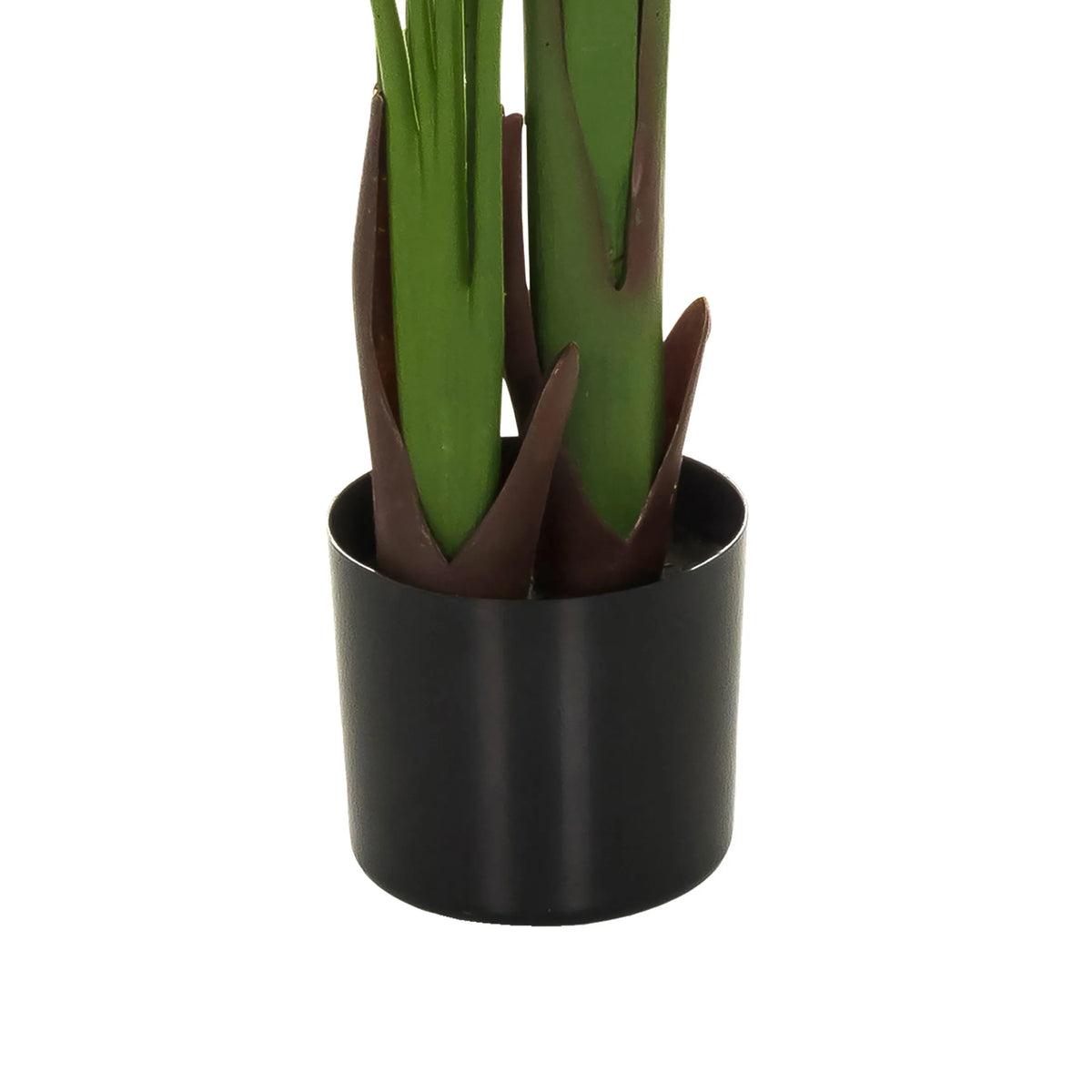Parte inferior con maceta negra de la Planta artificial BANANE de hjh OFFICE