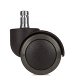 Ruedas para sillas negras 5x ROLO No-Noise 11mm/50mm para suelos duros con pin de metal de hjh OFFICE